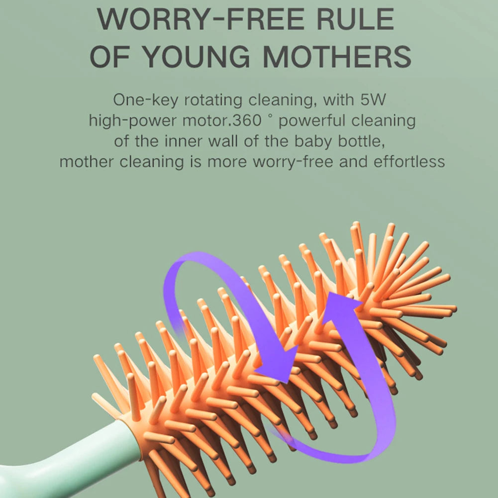 Baby Electric Silicone Bottle Brush