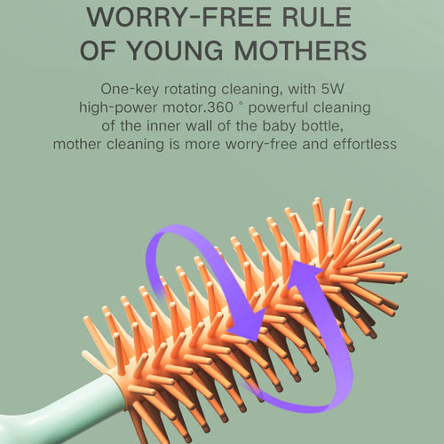 Electric Silicone Bottle Brush