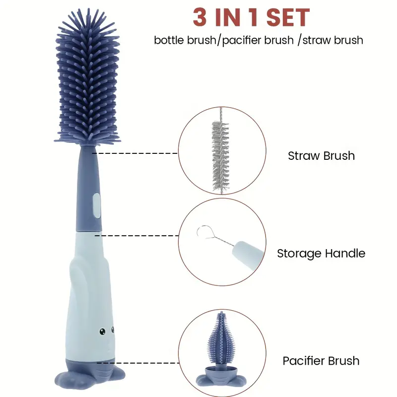 Three-in-one Electric Bottle Brush